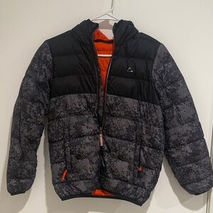 Boys Paradox Black and Gray Down Jacket